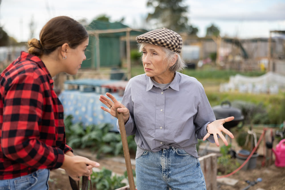 Conflict between female neighbors in country farm