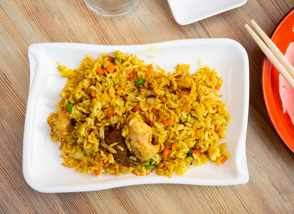 Eastern variation of classic combination of meat and rice, gohan curry