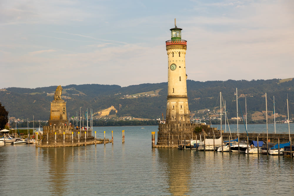 Historic town of Lindau, in state of Bavaria, Germany