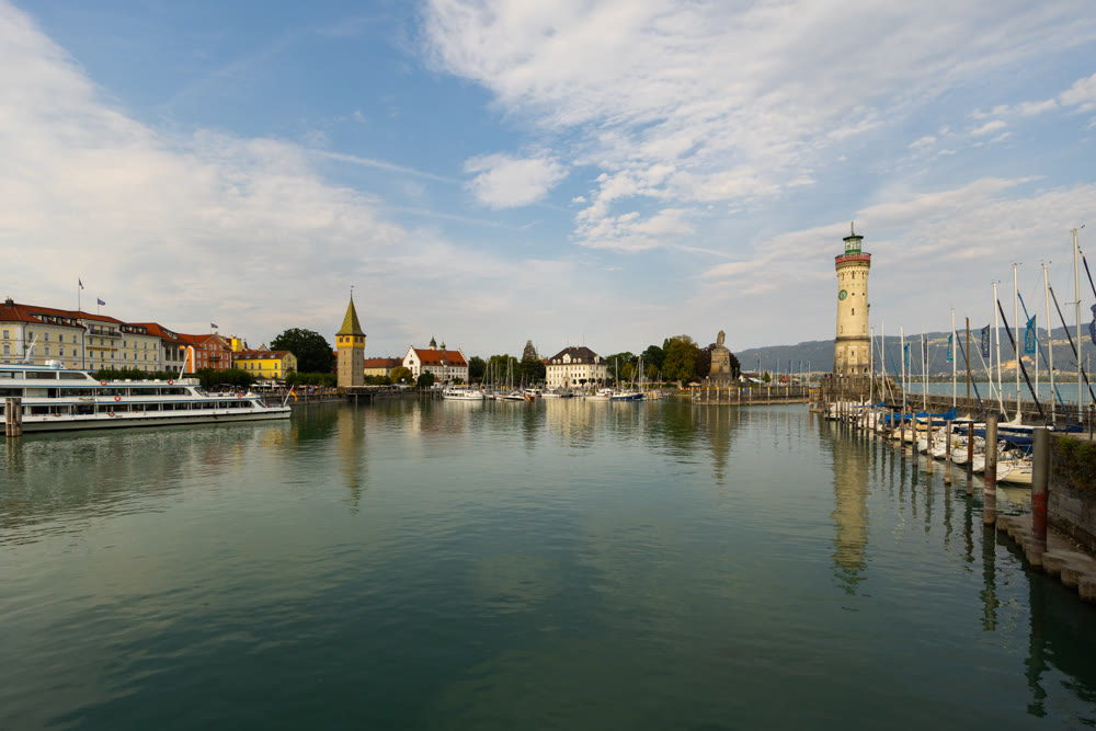 Historic town of Lindau, in state of Bavaria, Germany