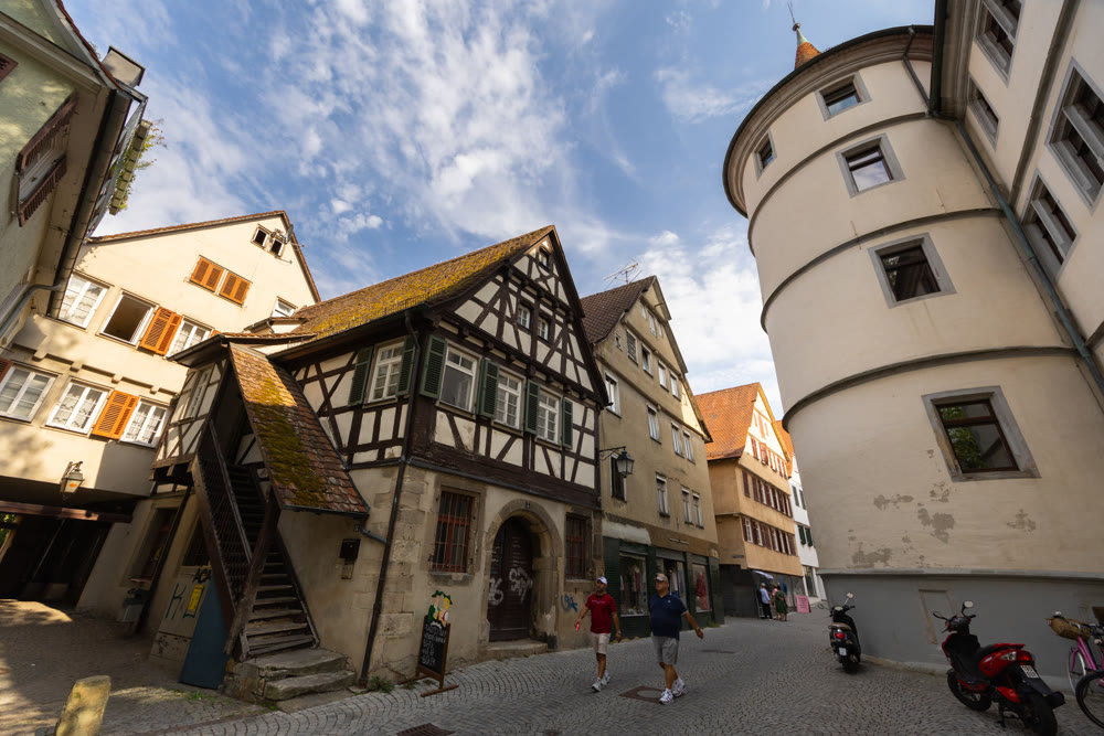 Winding pedestrian street, Germany, Tubingen