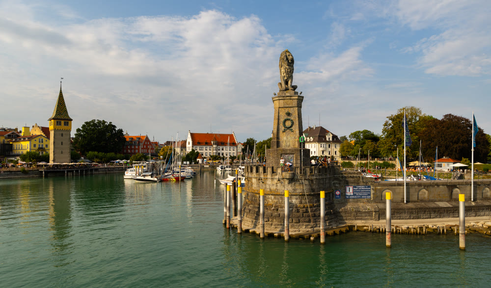 Historic town of Lindau, in state of Bavaria, Germany