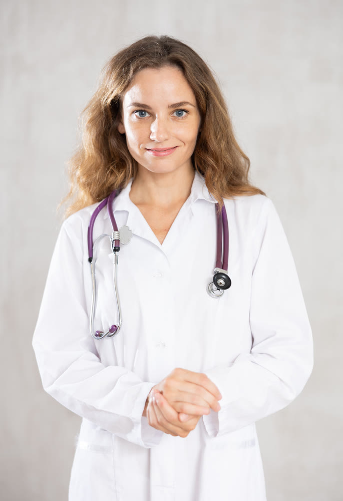 Female cosmetic doctor radiates competence