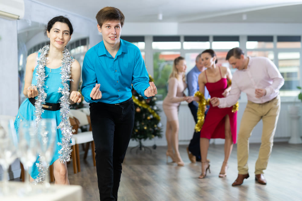 Young couple dancing