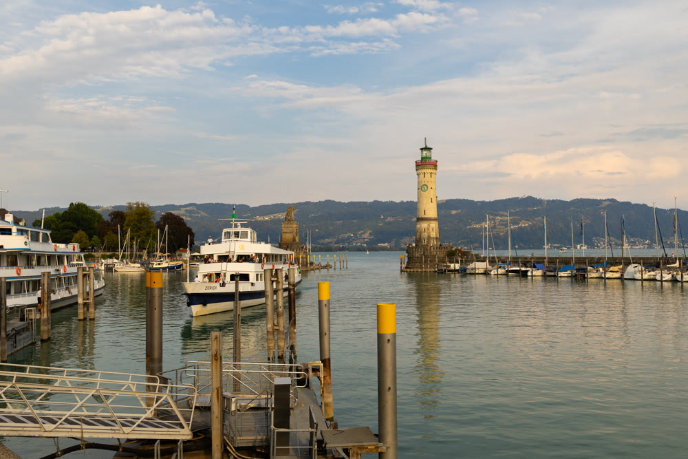 Historic town of Lindau, in state of Bavaria, Germany