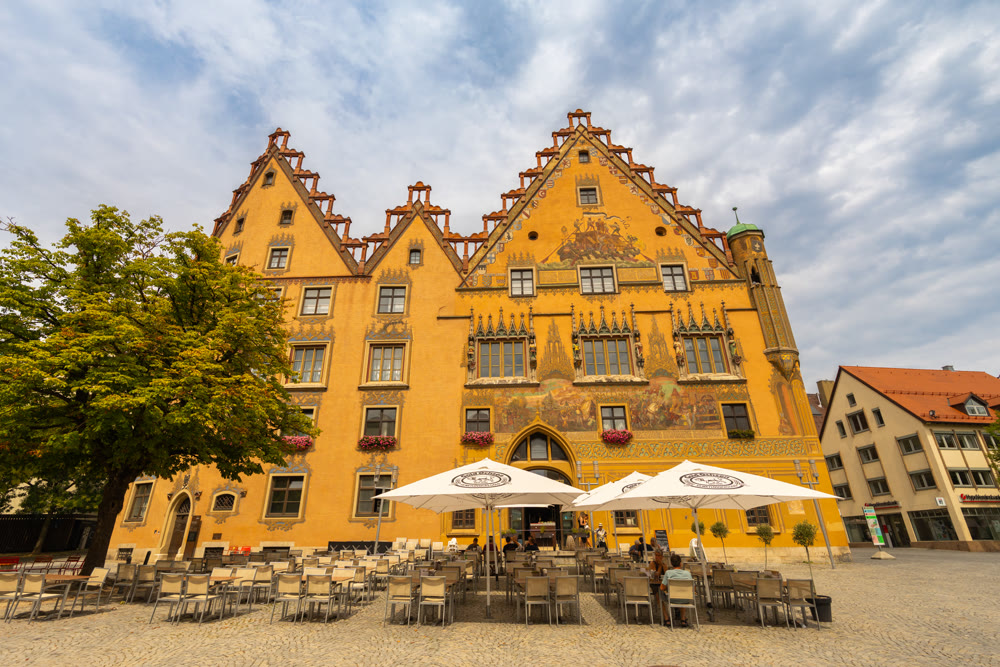 Ulmer Rathaus historic town hall in Ulm, Germany